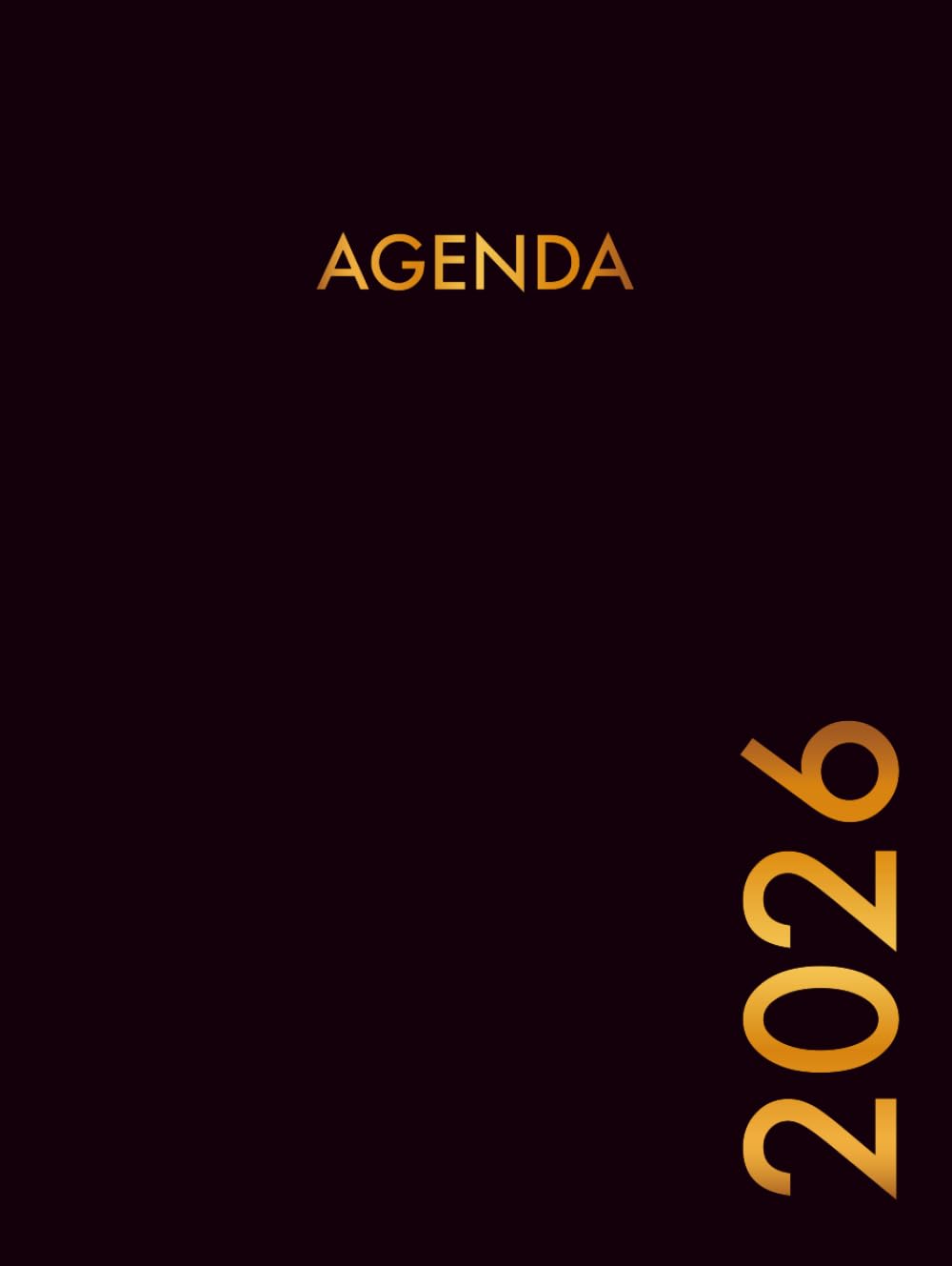 Agenda 2026 Giornaliera: Pianificatore 12 Mesi da Gennaio a Dicembre 2026 | 365 giorni | Italiano Grande A4 | 1 pagina per giorno