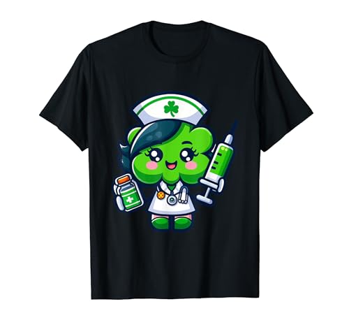 Camiseta médica divertida para enfermera del día de San Patricio Camiseta