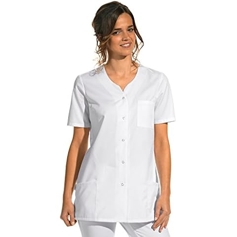 clinicfashion 10112075-1 Kurzkasack weiß für Damen Cover