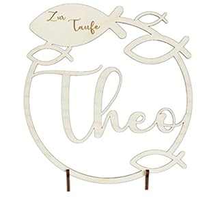 Cake Topper Taufe I Kommunion I Konfirmation I Glaube I Kuchentopper I Kuchen Topper I Caketopper Name I Fisch