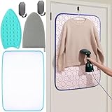 Portable Ironing Mat for Table Top Ironing Pad for Countertop Thick Ironing Blanket Over The Door Steamer Pad Washer Dryer Heat Resistant Pad Cover Travel Ironing Board (Medium 31.5'x23.6')