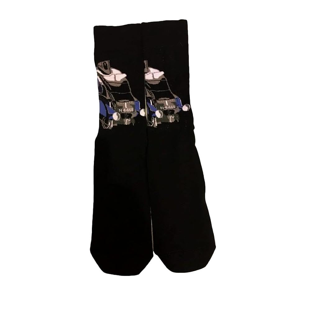 Paranoid Fish | Mallard Steam Train Socks - Power Of The A4 Locomotive Mens UK 6-11