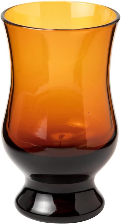 BYRON Coffee Glass, Amber Color, (MO-1023AMB) Showa Modern Coffee, Reprint the Retro Cute Cafe Glass from That Time, Retro Coffee Glass