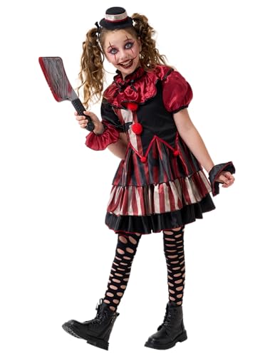Disfraz de payaso terrorífico para niñas talla L miniatura 4