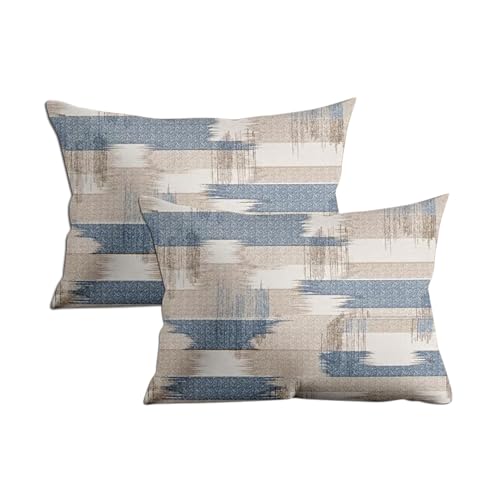 Image of Trance Home Linen 180 TC 100% Cotton Printed Pillow Covers | Pillow Cases | Set of 2 Piece Pillow Covers only |Standard Size (18 X 28 inch, Echo Blue)