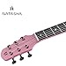 Natasha Asteroid Carbon Fiber 38-inch Folk Guitar（Cherry Blossom Pink）,Acoustic Guitars/Travel Guitars,Integrated Casting With Carbon Fiber Composite Material, light and portable