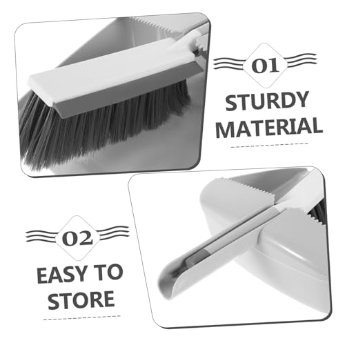 Garneck Kompaktes Kehrschaufel Besen Set aus Robustem Kunststoff Kratzfreie Borsten für Auto Schreibtisch Küche und Büro Praktisches Mini reinigungsset für Haushalt und Unterwegs – Bild 5