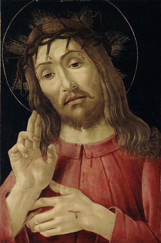 Impression tableaux peinture sur toile le Christ ressuscité Botticelli style nordique