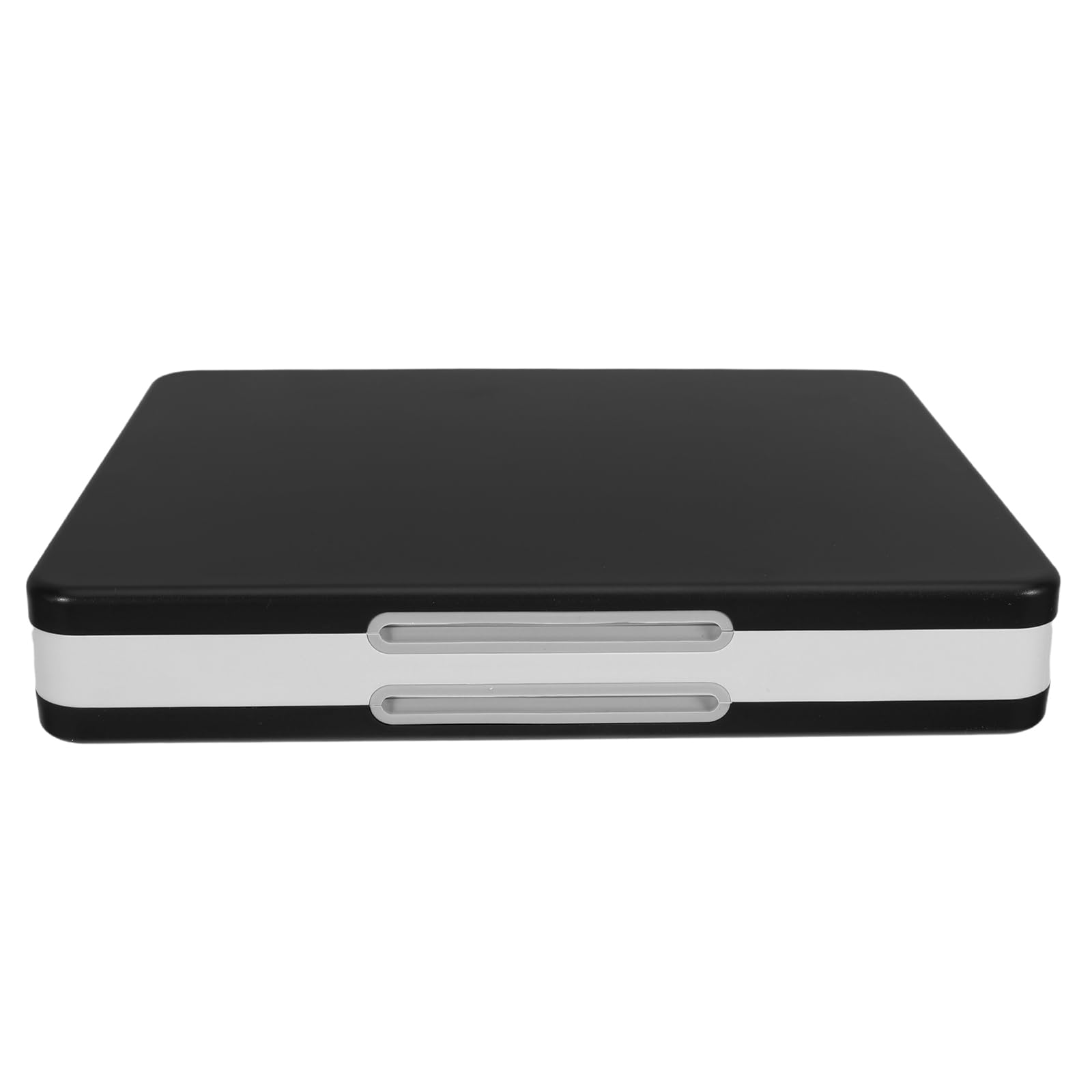Estuche Portátil para Guardar Tarjetas de Juego con 48 Compartimentos, Caja Rígida de Abs y Silicona Negra, Cierre Magnético Seguro, Organizador Compacto Compatible con Switch