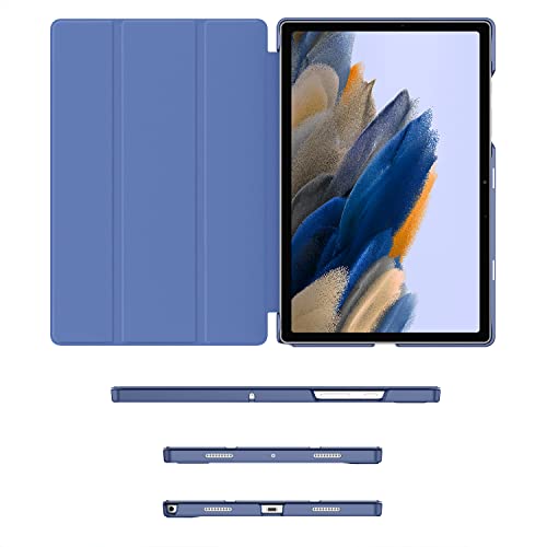 Soke Case For Samsung Galaxy Tab A8 10.5 Inch 2022 Model (Sm-X200/X205/X207), Slim Trifold Stand & Lightweight Protective Hard Pc Back Cover With Auto Wake/Sleep For Galaxy Tab A8 Tablet (Navy) #TOP2