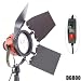 Produktbild DYNASUN DJ800 800W Profi Halogen Videoleuchte Quartz Filmleuchte Studioleuchte Redhead dimmbar Quarz m. Abschirmklappen für Video- und Fotostudio