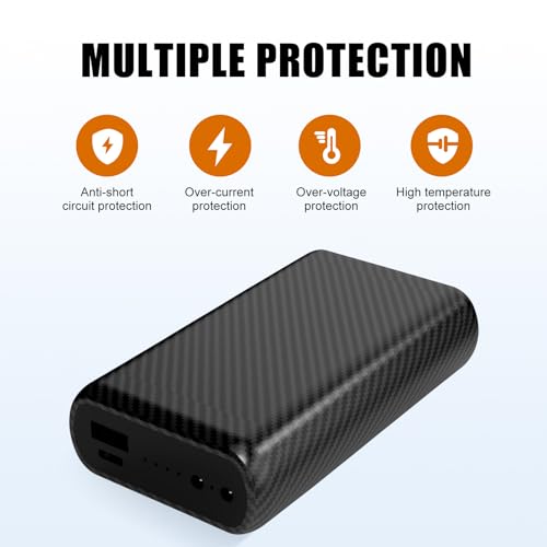 7.4V 10000mAh Heated Jacket Vest Battery Pack Compatible with ORORO and Venustas, 5V2A Battery for Heating Jackets Heated Vests Coats Hoodies Pants DC USB Port Power Bank for Men for Women4