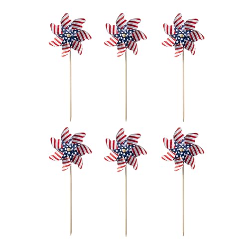 Éoliennes réfléchissantes 4 juillet avec drapeau américain - 5
