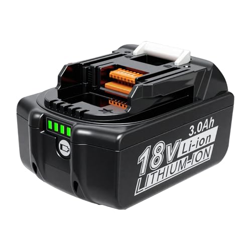 Batería de 18V para Herramientas MKT Compatible con BL1860 BL1850 BL1840 BL1830 BL1820 LXT400, Batería de Repuesto de Ion de Litio de Alto Rendimiento (3,0Ah)