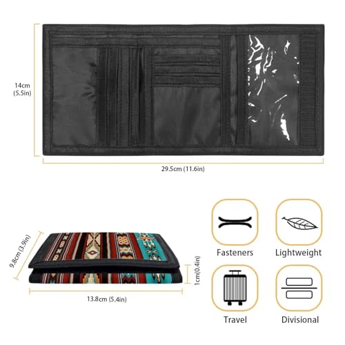 Rnyleeg Camo Wallet for Men,Kids Trifold Wallet Army Green Camo Hunting American Flag Print Boys Canvas Wallets with Coin Pocket and Card Holder2