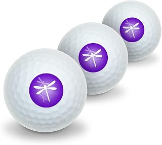 GRAPHICS & MORE Purple Dragonfly Novelty Golf Balls image