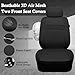 CAR PASS 3D Air Mesh Car Seat Covers Two Front Seats Only, Universal Seat Covers for Car Fit SUV,Vans,Sedan,Trucks, Breathable Automotive Interior Seat Covers Airbag Compatible (Black)