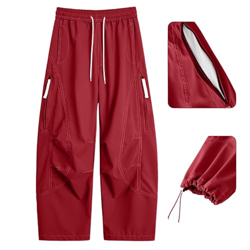 Men's Baggy Sweatpants Elastic Waist Wide Leg Sweatpants Casual Loose Baggy Joggers with Pockets2