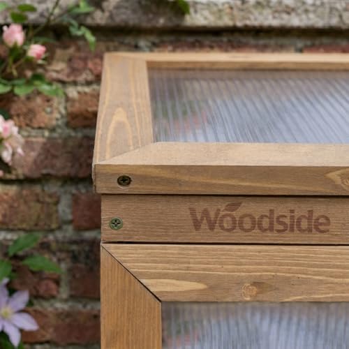 Woodside Outdoor Wooden Plant Flower Vegetable Cold Frame Cupboard Growhouse - 5