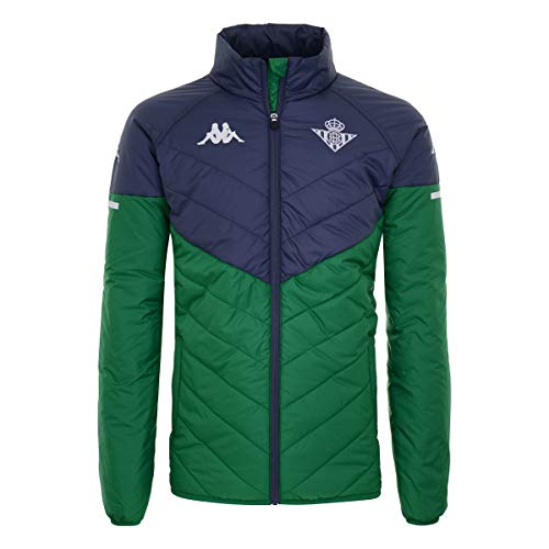 Kappa Arseco Betis Abrigo, Hombre, Verde/Gris/Blanco, L