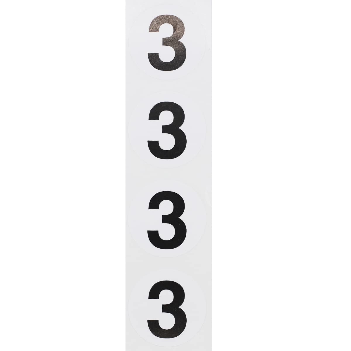 Lot de 500 étiquettes autocollantes rondes de 3,8 cm de diamètre Noir 3