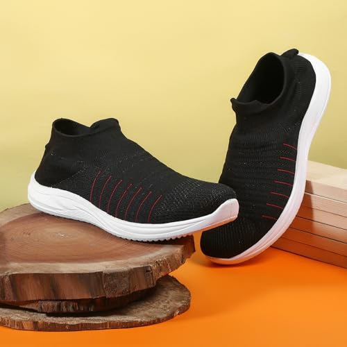Image of XENIX Light Weight Breathable Knitted Men Socks /Slip-on Sports Shoes for Jogging & Cycling, Training |Premium Socks Sports Shoes|Eva Socks Knitted Running Shoes