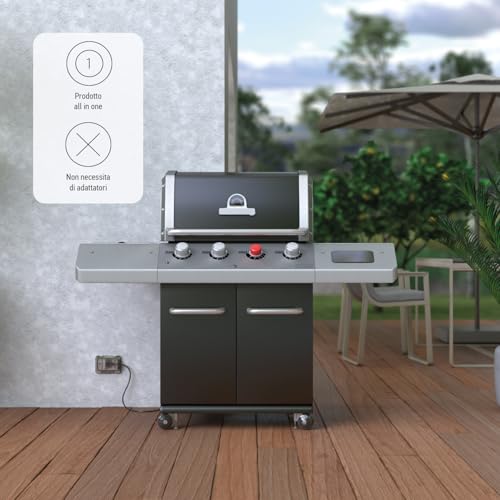 Conteneur complet 4box Externa Side XL IP55 à intégration murale trois modules