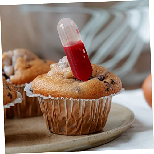 Cabilock 100 pcs Small Transparent Liquid Pipettes Mini Squeeze Droppers with Heart and Rectangular Tips for Cupcakes Chocolate Strawberries Cake Decoration and Precise Liquid Transfer2