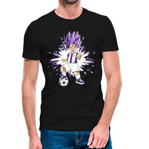 Camiseta de Manga Corta Goku Valladolid 24-25 (11- Camiseta Talla S)(Negra Manga Corta)