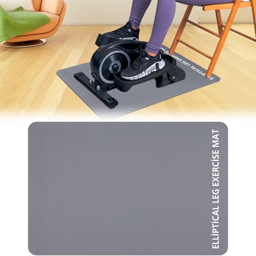 Image of TOBWOLF Non-Slip Workout Mat for Ellipse Leg Exerciser, Ellipse Machine Mat, Exercise Mat for Under Desk Ellipticals, Suitable for Electric Seated Foot Pedal Exerciser, Stability & Floor Protection