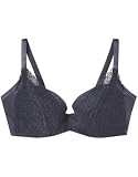 une nana cool(ウンナナクール) ブラジャー 脇高 背中スムージング しっかりメイク 【さあ、わたし レース】 ブラ JB2300 レディース BU C70