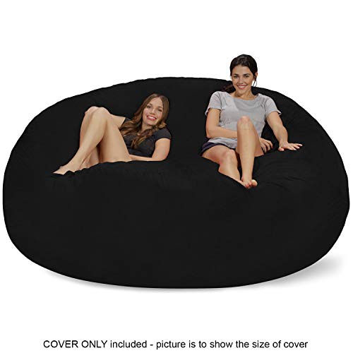 Chillsackbeanbagchaircover8feetmicrosuedeblack Urban Country Home Decor Chill sack bean bag chair cover 8 feet microsuede black urban country home decor