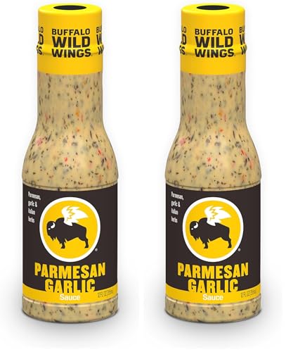 Buffalo Wild Wings Parmesan Garlic Sauce, 12 fl. oz., Perfect Dipping Sauce, Chicken Marinade,...