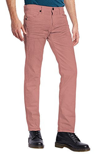 ETHANOL Mens Super Stretch Slim Fit Trousers with 5 Practical Pockets Design Pants