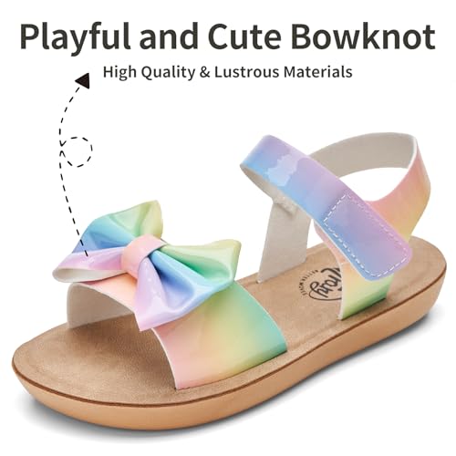 Image of Trary Toddler Sandals for Baby Girls Boys Summer Sandals Cute Kids Shoes Lightweight Open Toe Sandals Beach Holiday Unisex Child Sandals