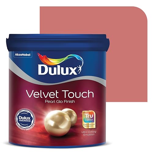 Image of Dulux Velvet Touch Pearl GLO Interior Emulsion Paint (10L, Chorus Rouge) - Luxurious soft-sheen wall paint, highly durable, washable, rich, intense colors, with 6-year warranty