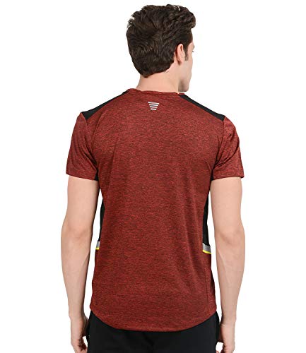 Image of AWG ALL WEATHER GEAR Men's Stylish Polyester Sports Dryfit T-Shirt - Round Neck, Half Sleeves, Light Weight, Branded Comfortable Wear T-Shirts for Men