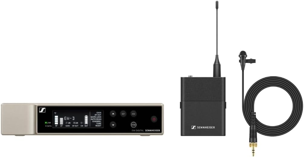 EW-D ME2 Lavalier Microphone Set, Black, XLR, 56 MHz Bandwidth