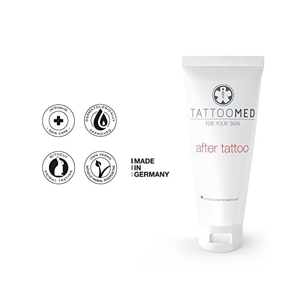TattooMed Tattoo-Pflege für tätowierte Haut - After Tattoo - 25ml Medizinische Tattoo Crème - Unparfümiert – Bild 4