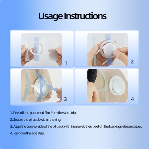 Image of Baby Belly Navel Patches, Cotton Pads for Baby Belly Button Hernia, Infant Essentials Must Haves(1 Set+10 Replacement Stickers)
