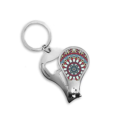 Coupe-ongles d'orteils accessoire pédicure compact motif tissu coloré
