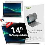 acer 2-Pack Laptop Privacy Screen - for Laptop 14 Inch 16:9, Magnetic & Removable Privacy Filter Shield, Anti-Glare Screen Protector, Dual-sided Monitor Shield, For HP, Dell and Other Major Brands