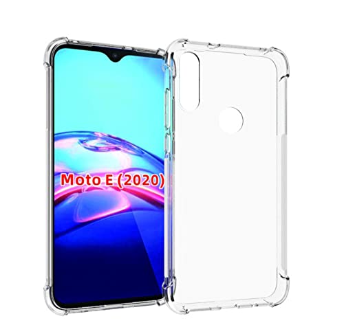 Tektide Case Compatible for Moto E 2020, [Invisible Armor] Xtreme Slim, Clear, Soft, Lightweight, Shock Absorbing TPU Bumper/Back Cover