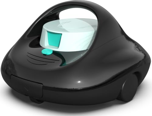 BRINBO Robot Piscina Senza Fili,130 Min di Pulizia,Negro intenso