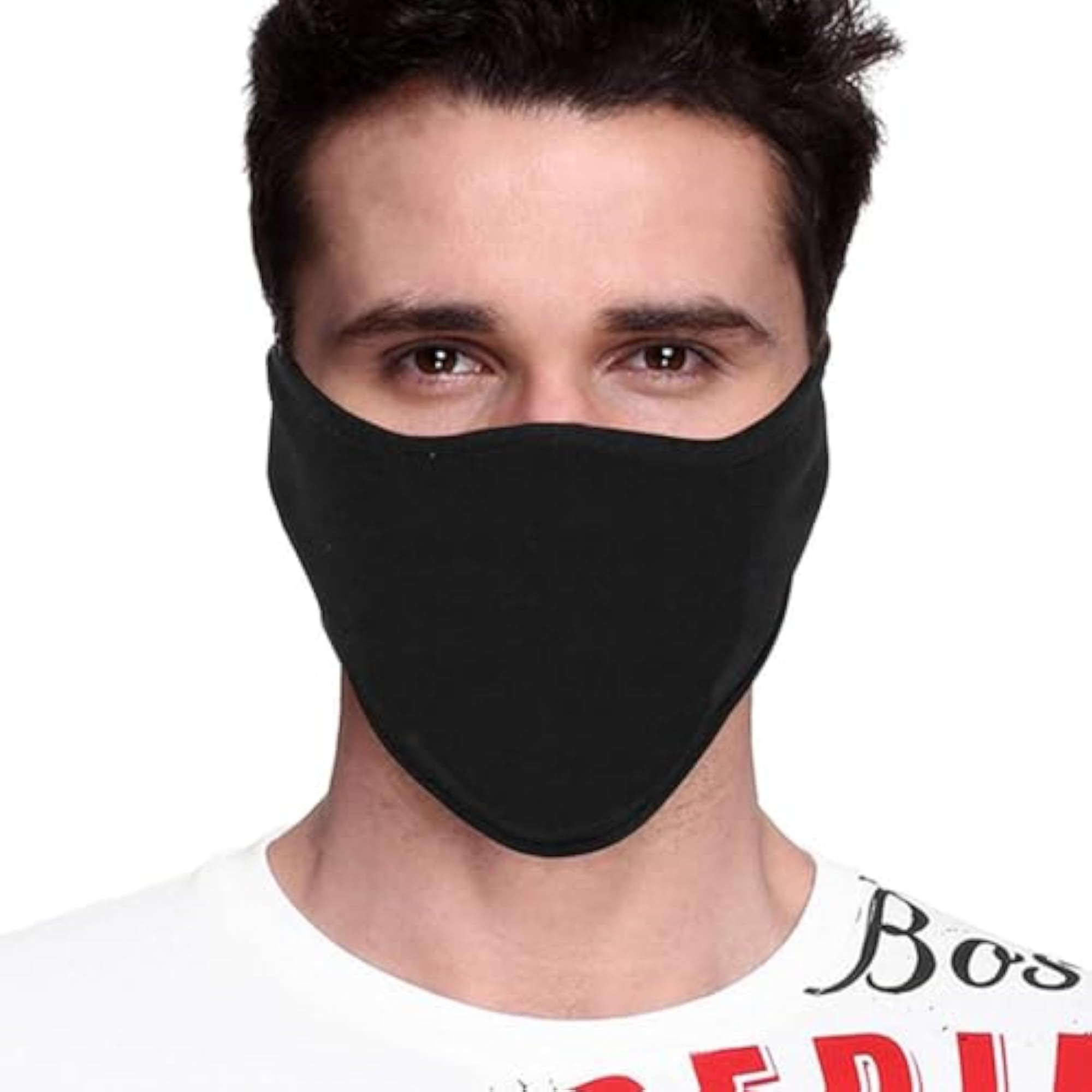 Biker Face Mask for Helmet, Pack of 3 Cotton Masks