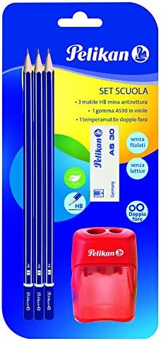 Pelikan 811132 ołówek z gumką, HB, sześciokątny, 10 sztuk