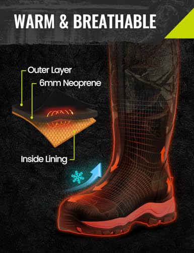 image for TIDEWE Hunting Boot for Women, Insulated Waterproof Sturdy Women's Hun