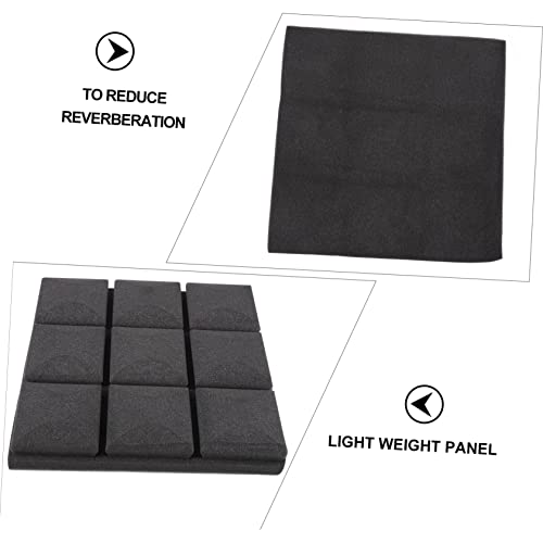 Toddmomy 12Pcs Acoustic Panels Sound Absorbing Wall Tiles Fire Resistant Soundproof Foam for Recording Studios and Home Theaters High Density Sound Absorption Material miniatura 7