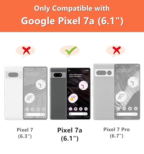 iCoverCase for Google Pixel 7a Case with Card Holder, Pixel 7a Wallet Phone Case for Women Men [RFID Blocking] PU Leather Protective Wallet Case for Pixel 7a (Black)