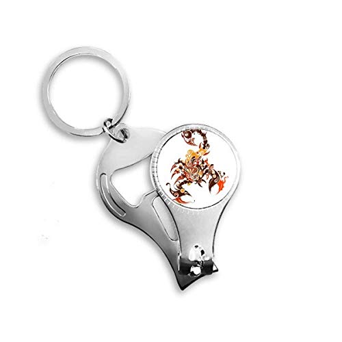 Coupe-ongles scorpion et décapsuleur porte-clés multifonction